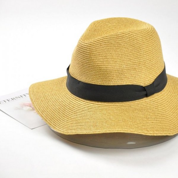 羅緞紙編紳士帽-自然