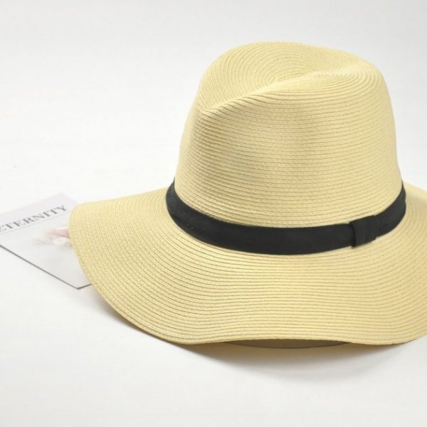時尚紙編紳士帽-米白